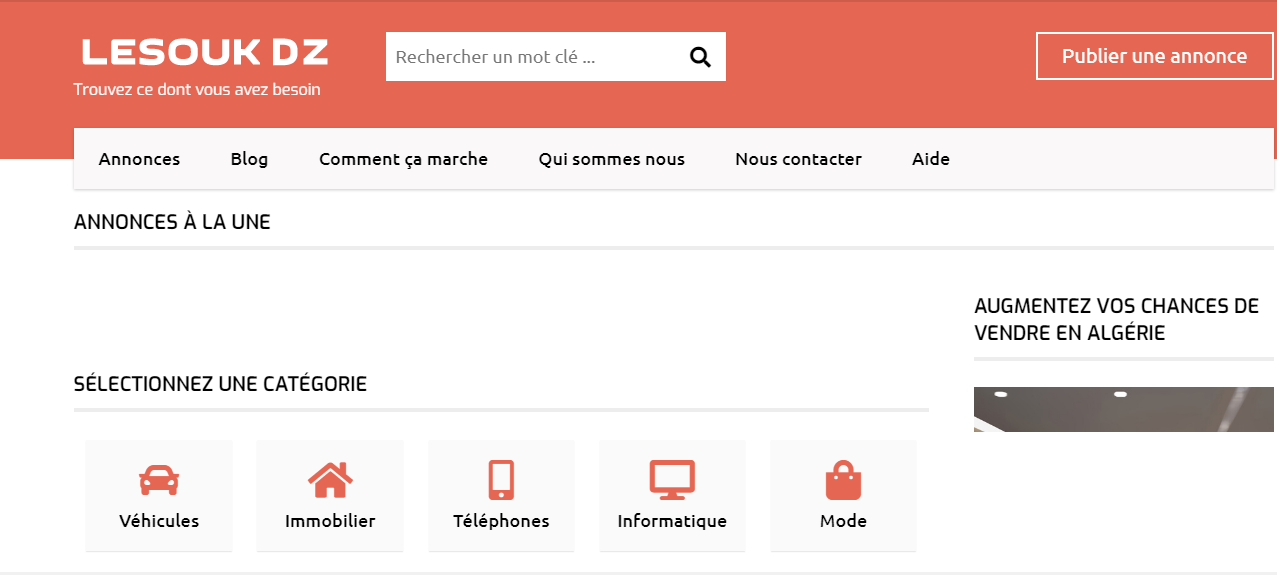 Lancement de la plateforme « le Souk Dz » dédié aux annonces gratuites