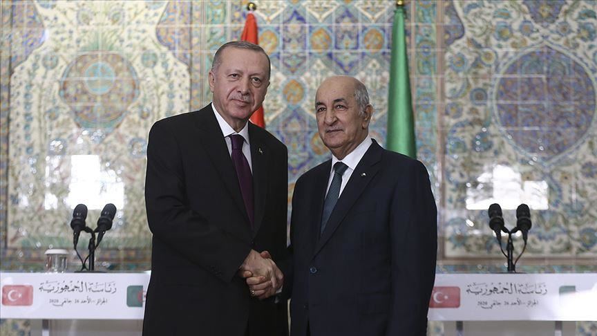 بيان الرئاسة: أردوغان يبدي استعداد تركيا لمرافقة تبون في بناء الجزائر الجديدة