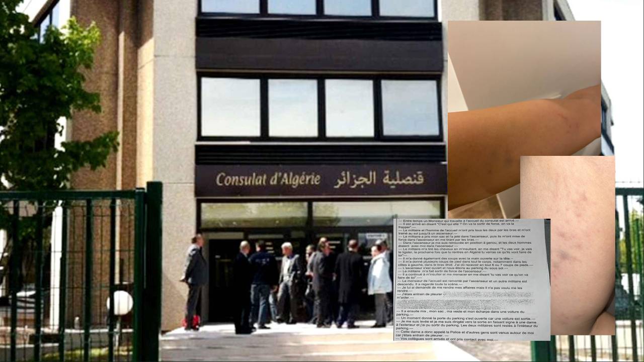 جامعية مقيمة بفرنسا تروي لـ « راديو ام » حادثة ضربها و شتمها ثمّ احتجازها بقنصلية الجزائر في باريس