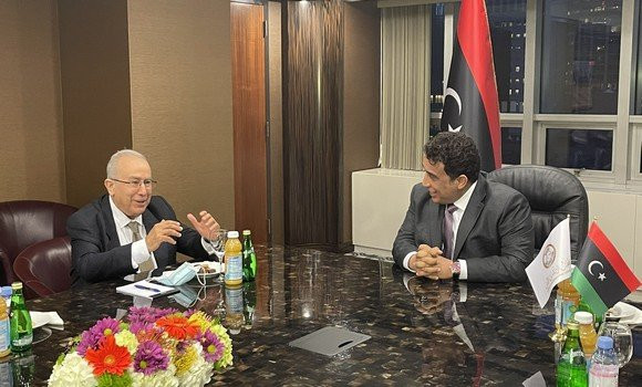 Assemblée générale de l’ONU : Lamamra reçu par le président libyen