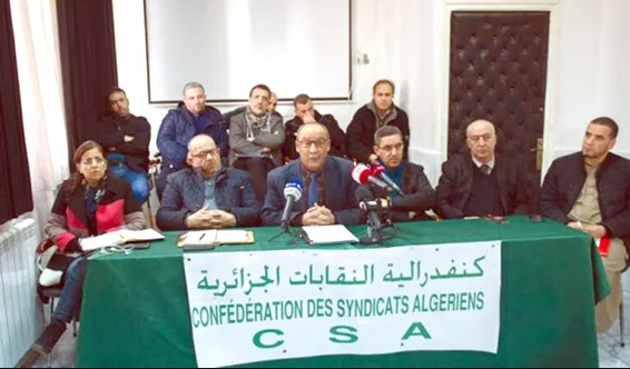 كنفدرالية النقابات الجزائرية تعلن الدخول في إضراب