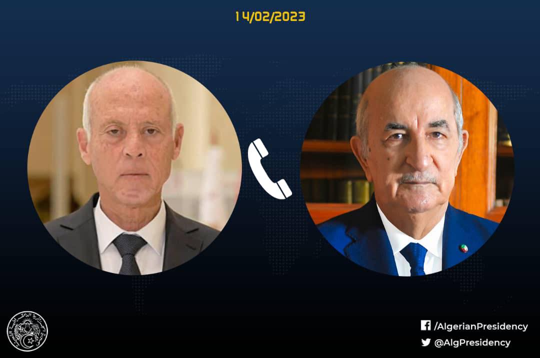 بعد أزمة قضية بوراوي ومضايقات الحدود: تبُون يُهاتف الرئيس التونسي قيس سعيّد