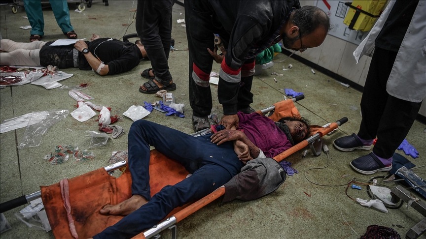 Morts et blessés dans un bombardement israélien à proximité du siège du Croissant-Rouge a Gaza