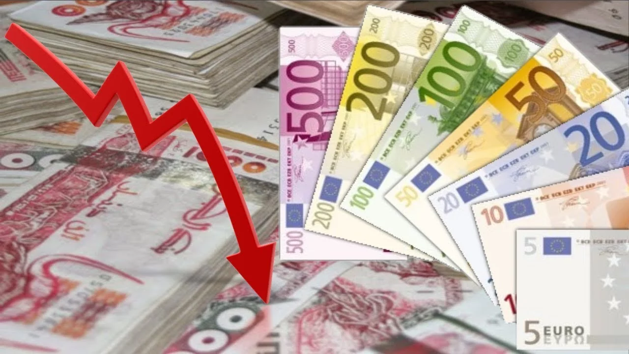 Baisse historique du dinar algérien face à l’euro sur le marché parallèle