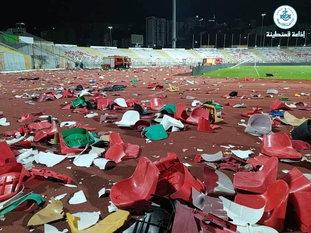 أحداث الشغب بملعب حملاوي بقسنطينة : إيداع  37 مناصراً الحبس المؤقت